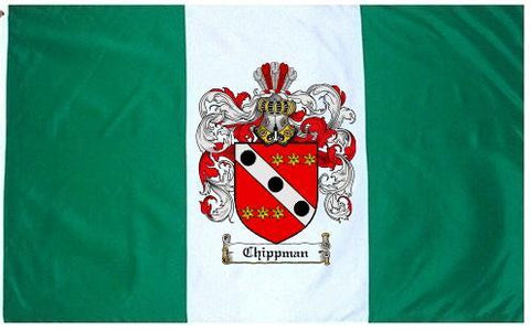 Chippman family crest coat of arms flag
