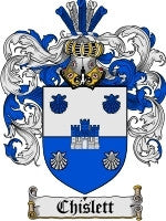 Chislett coat of arms family crest download