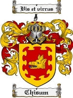 Chisum coat of arms family crest download