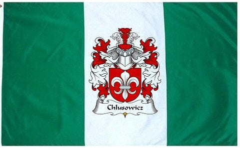 Chlusowicz family crest coat of arms flag