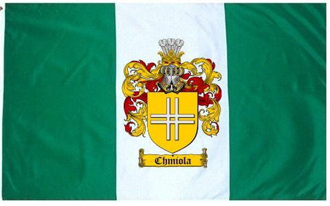 Chmiola family crest coat of arms flag