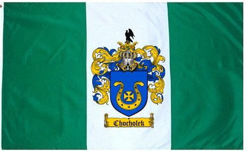 Chocholek family crest coat of arms flag