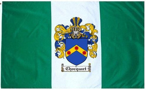 Chocquart family crest coat of arms flag