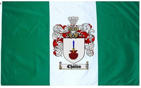 Cholico family crest coat of arms flag