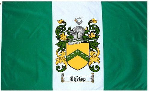 Chrisp family crest coat of arms flag