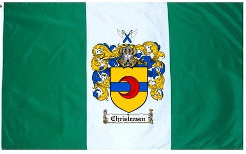 Christensen family crest coat of arms flag