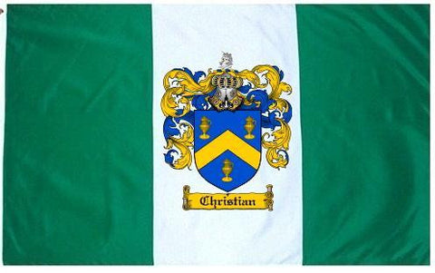 Christian family crest coat of arms flag