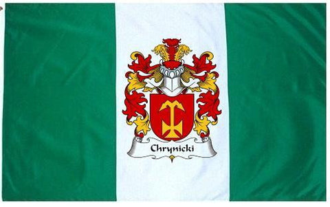 Chrynicki family crest coat of arms flag