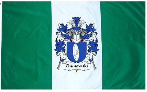 Chunowski family crest coat of arms flag