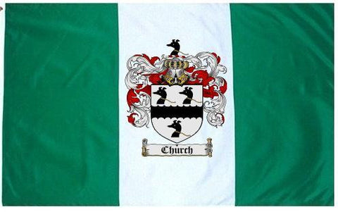 Church family crest coat of arms flag