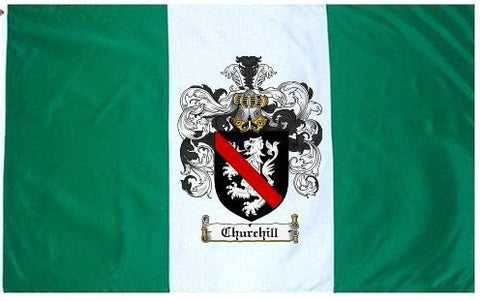 Churchill family crest coat of arms flag