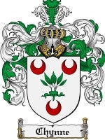 Chynne coat of arms family crest download