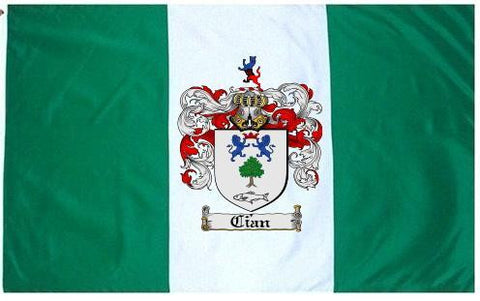 Cian family crest coat of arms flag