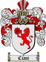 Ciani coat of arms family crest download