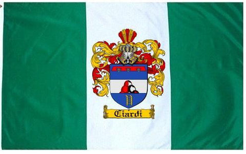 Ciardi family crest coat of arms flag