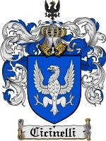 Cicinelli coat of arms family crest download