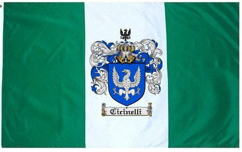 Cicinelli family crest coat of arms flag