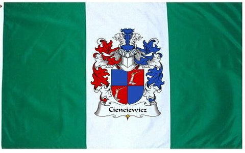 Cienciewicz family crest coat of arms flag