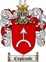 Cieplenski coat of arms family crest download