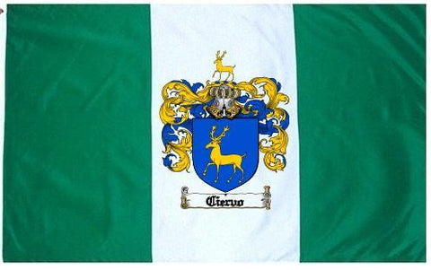 Ciervo family crest coat of arms flag