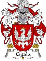 Cigala coat of arms family crest download