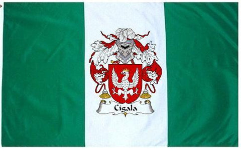 Cigala family crest coat of arms flag
