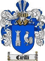 Cirilli coat of arms family crest download