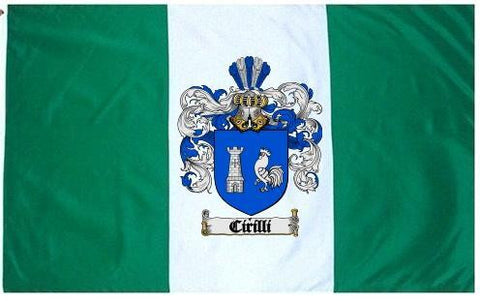 Cirilli family crest coat of arms flag