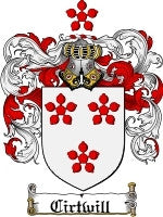 Cirtwill coat of arms family crest download