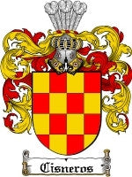Cisneros coat of arms family crest download