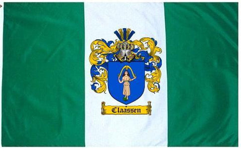 Claassen family crest coat of arms flag