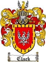 Clack coat of arms family crest download