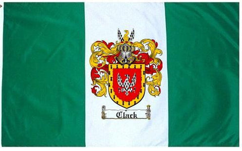 Clack family crest coat of arms flag