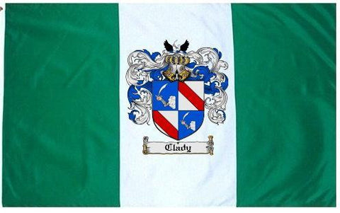 Clady family crest coat of arms flag