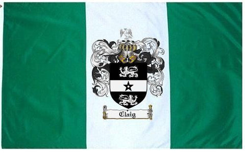 Claig family crest coat of arms flag