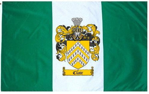 Clair family crest coat of arms flag