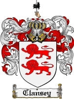 Clansey coat of arms family crest download