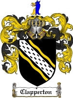 Clapperton coat of arms family crest download