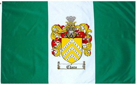 Clare family crest coat of arms flag