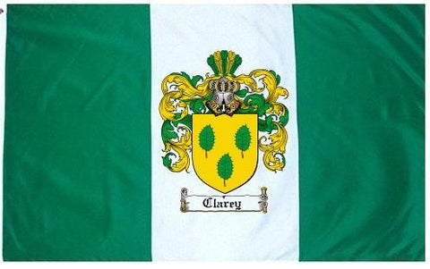 Clarey family crest coat of arms flag