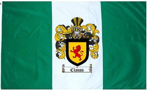 Clauss family crest coat of arms flag