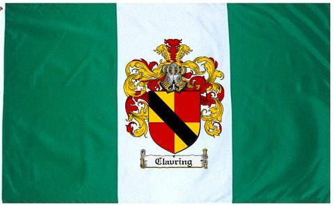 Clavring family crest coat of arms flag
