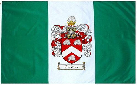 Claxton family crest coat of arms flag