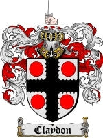 Claydon coat of arms family crest download