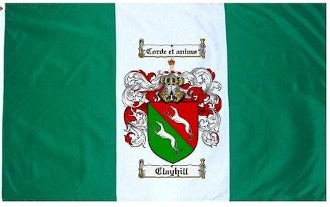 Clayhill family crest coat of arms flag