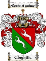 Clayhills coat of arms family crest download