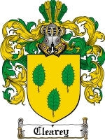 Clearey coat of arms family crest download