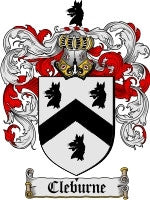 Cleburne coat of arms family crest download