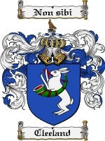 Cleeland coat of arms family crest download