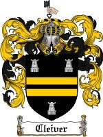 Cleiver coat of arms family crest download